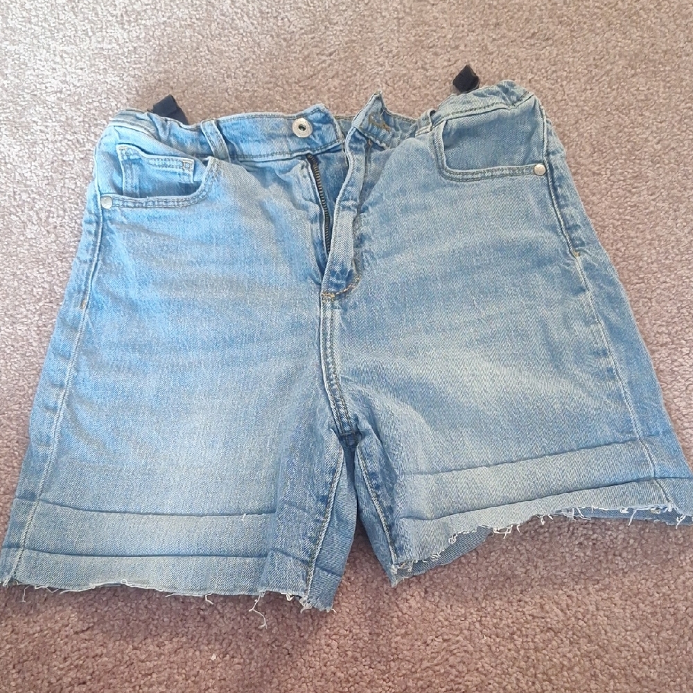 art class Blue Jean Shorts High-Waisted Cuffed